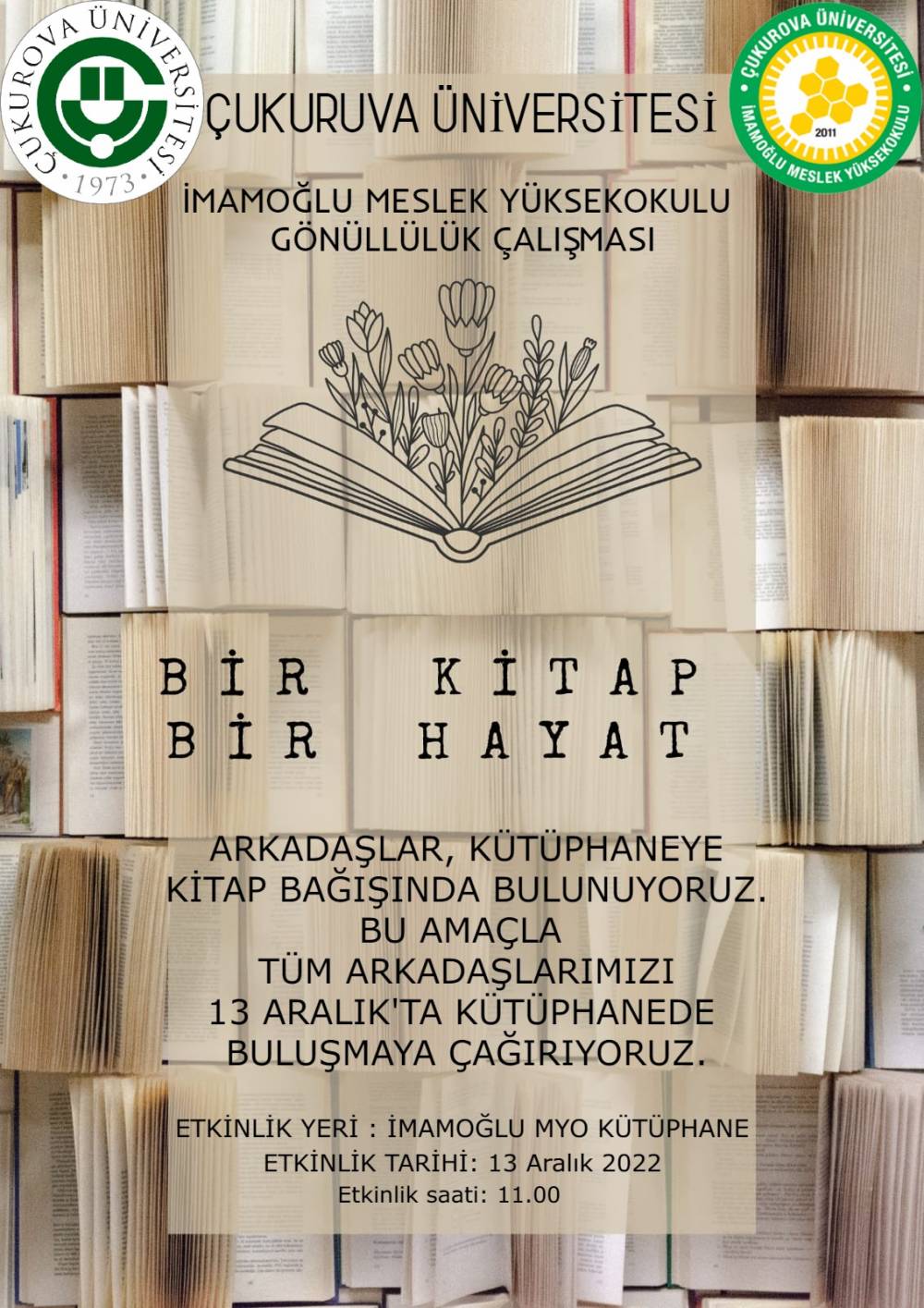 "Bir Kitap Bir Hayat" Gönüllülük Çalışması