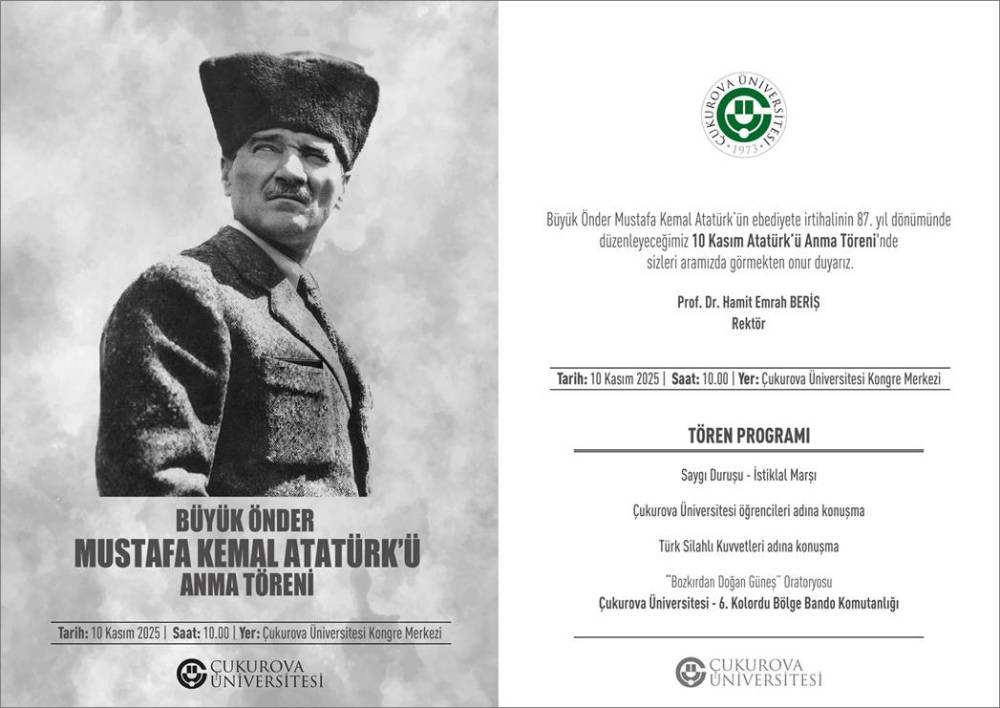 Büyük Önder Mustafa Kemal Atatürk'ü Anma Töreni