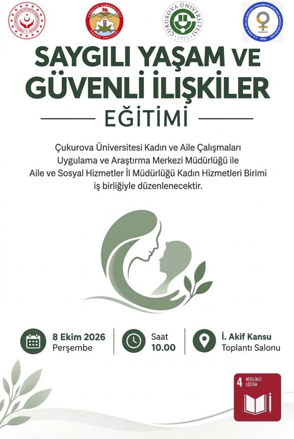 Saygılı Yaşam ve Güvenli İlişkiler Eğitimi